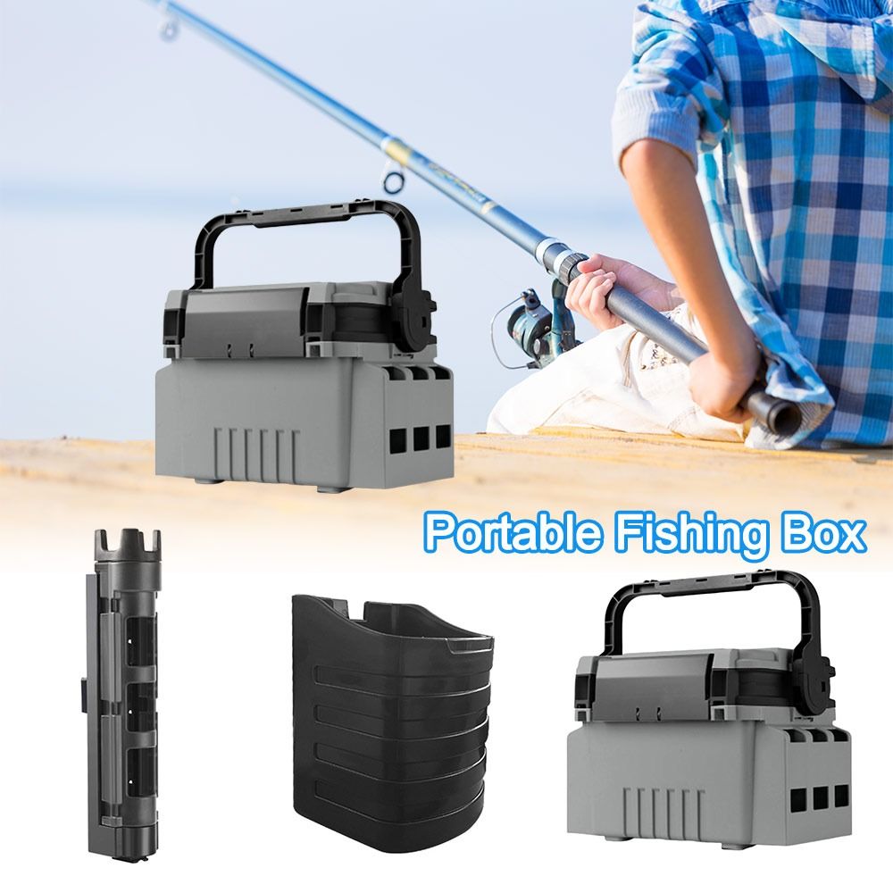 Fishing Kayak Crate - Scatola da Pesca Multifunzionale Portatile, Grande